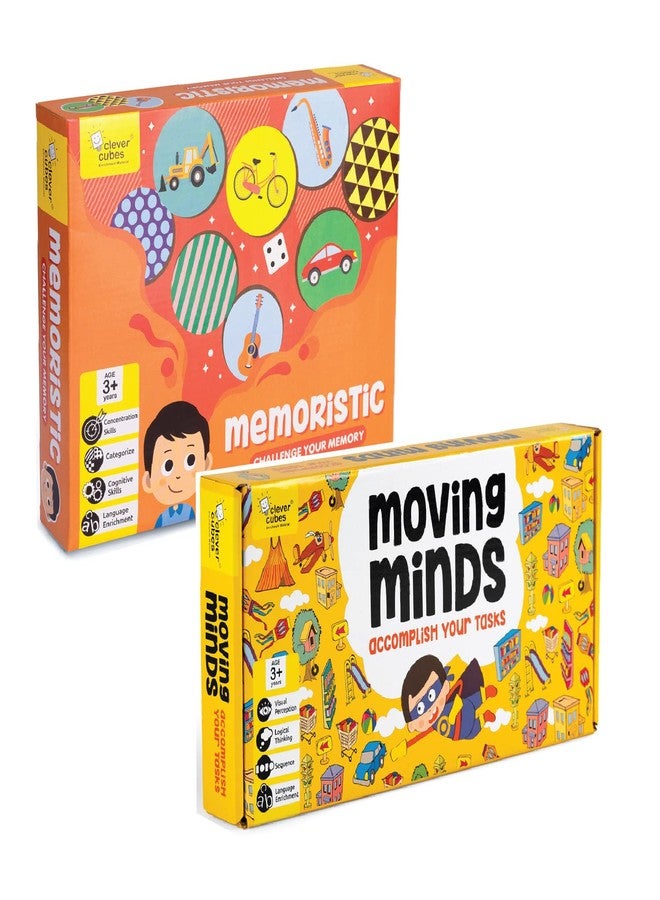 Clever Cubes EDUPACK: Mini Preschool Games: Pack of 2 Games: Games for Kids: Birthday Return Gift: Activity Games - Image 1